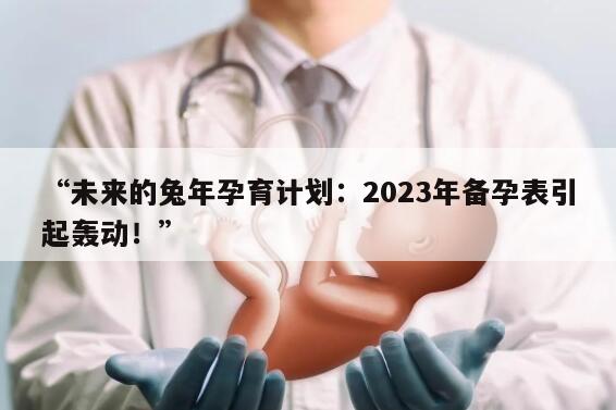 “未来的兔年孕育计划：2023年备孕表引起轰动！”