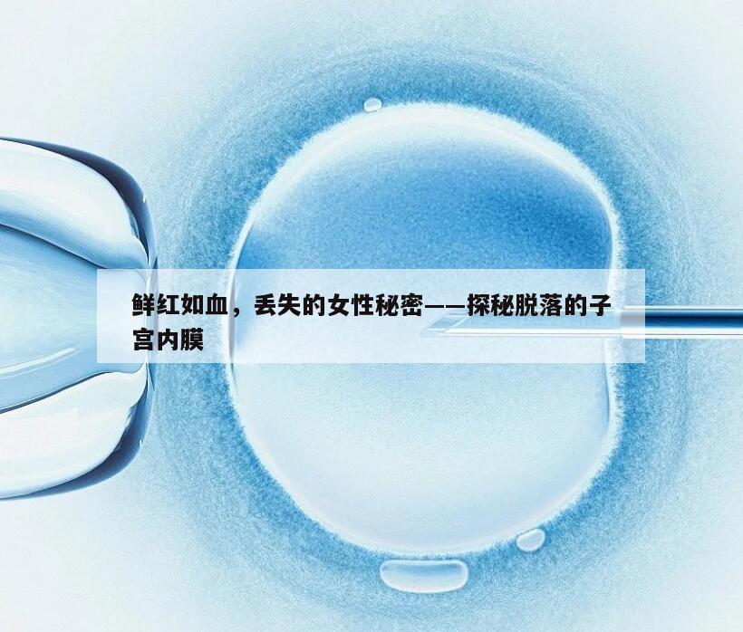 鲜红如血，丢失的女性秘密——探秘脱落的子宫内膜