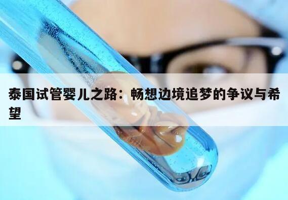 泰国试管婴儿之路：畅想边境追梦的争议与希望