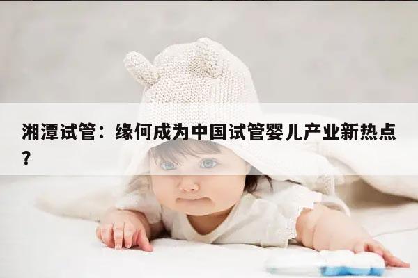 湘潭试管：缘何成为中国试管婴儿产业新热点？