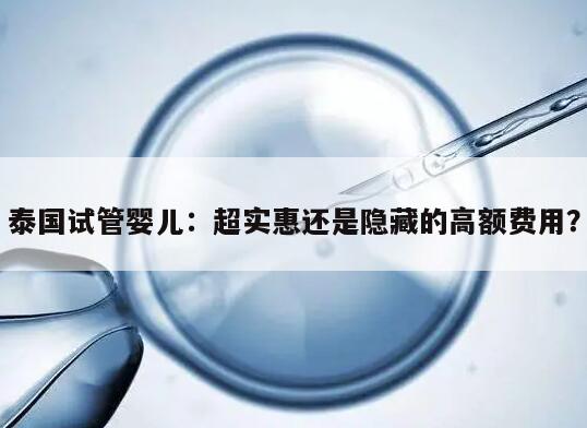 泰国试管婴儿：超实惠还是隐藏的高额费用？