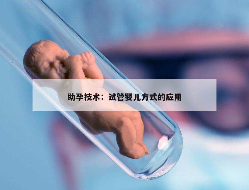 助孕技术：试管婴儿方式的应用