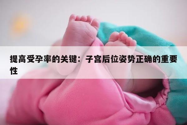 提高受孕率的关键：子宫后位姿势正确的重要性